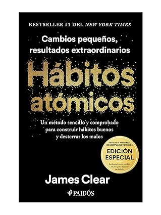 Portada del libro “Hábitos Atómicos” – James Clear
